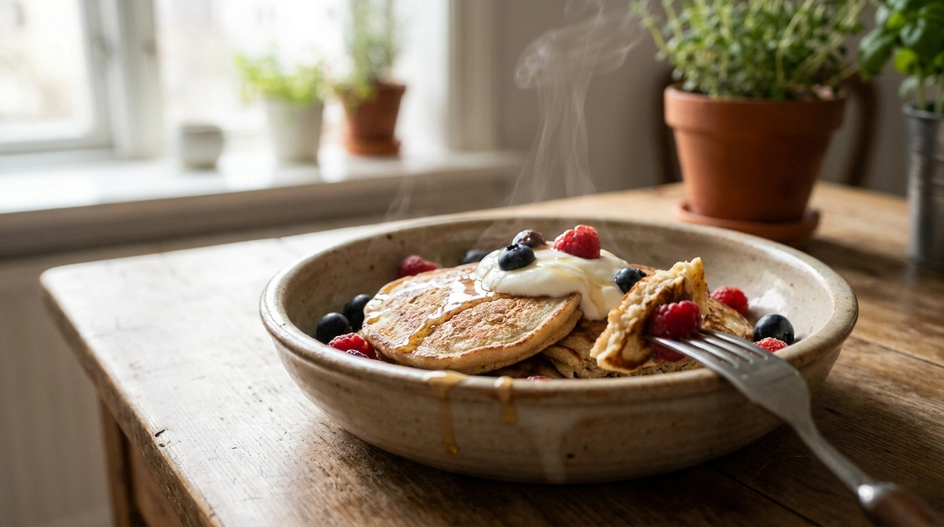 Nem bananpandekager uden sukker på 10 minutter